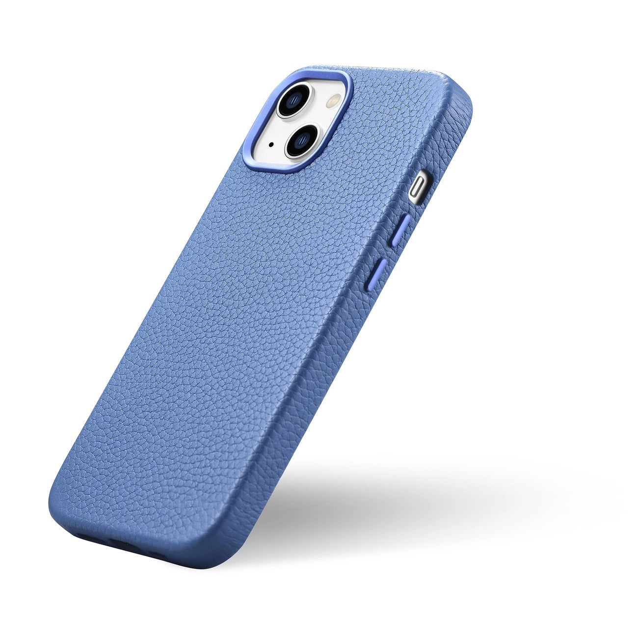 iCarer Litchi Premium Leather Case iPhone 14 Plus Magnetic Leather Case with MagSafe Light Blue (WMI14220711-LB)_7