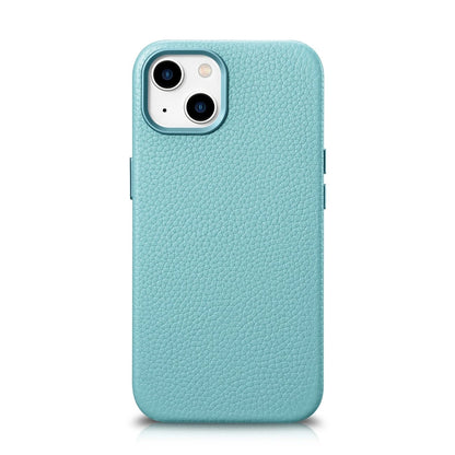 iCarer Litchi Premium Leather Case iPhone 14 Plus Magnetic Leather Case with MagSafe Green (WMI14220711-GN)_0