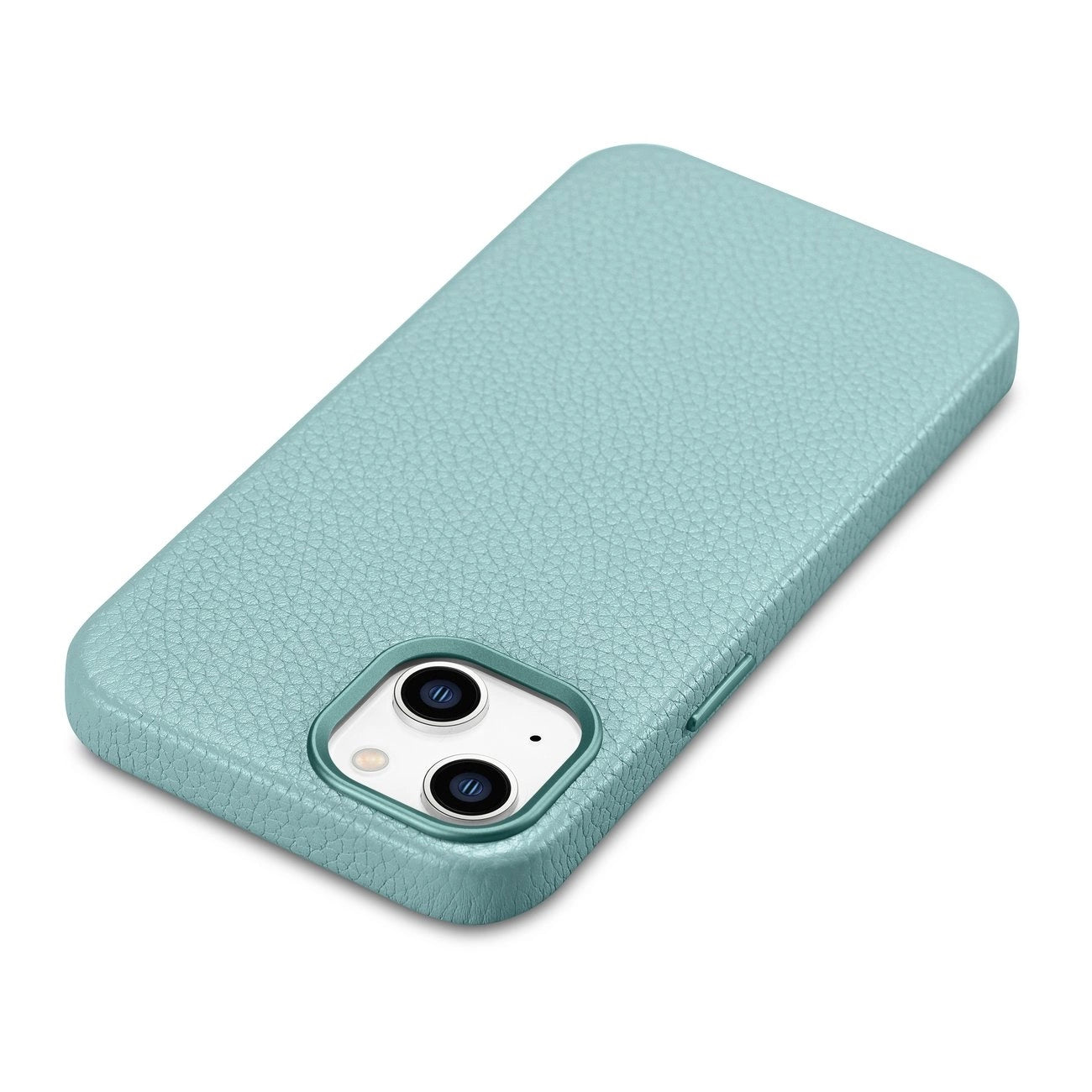 iCarer Litchi Premium Leather Case iPhone 14 Plus Magnetic Leather Case with MagSafe Green (WMI14220711-GN)_10