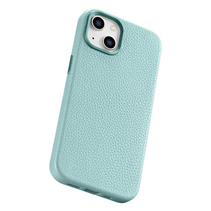 iCarer Litchi Premium Leather Case iPhone 14 Plus Magnetic Leather Case with MagSafe Green (WMI14220711-GN)_11