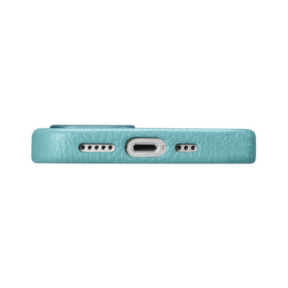 iCarer Litchi Premium Leather Case iPhone 14 Plus Magnetic Leather Case with MagSafe Green (WMI14220711-GN)_4