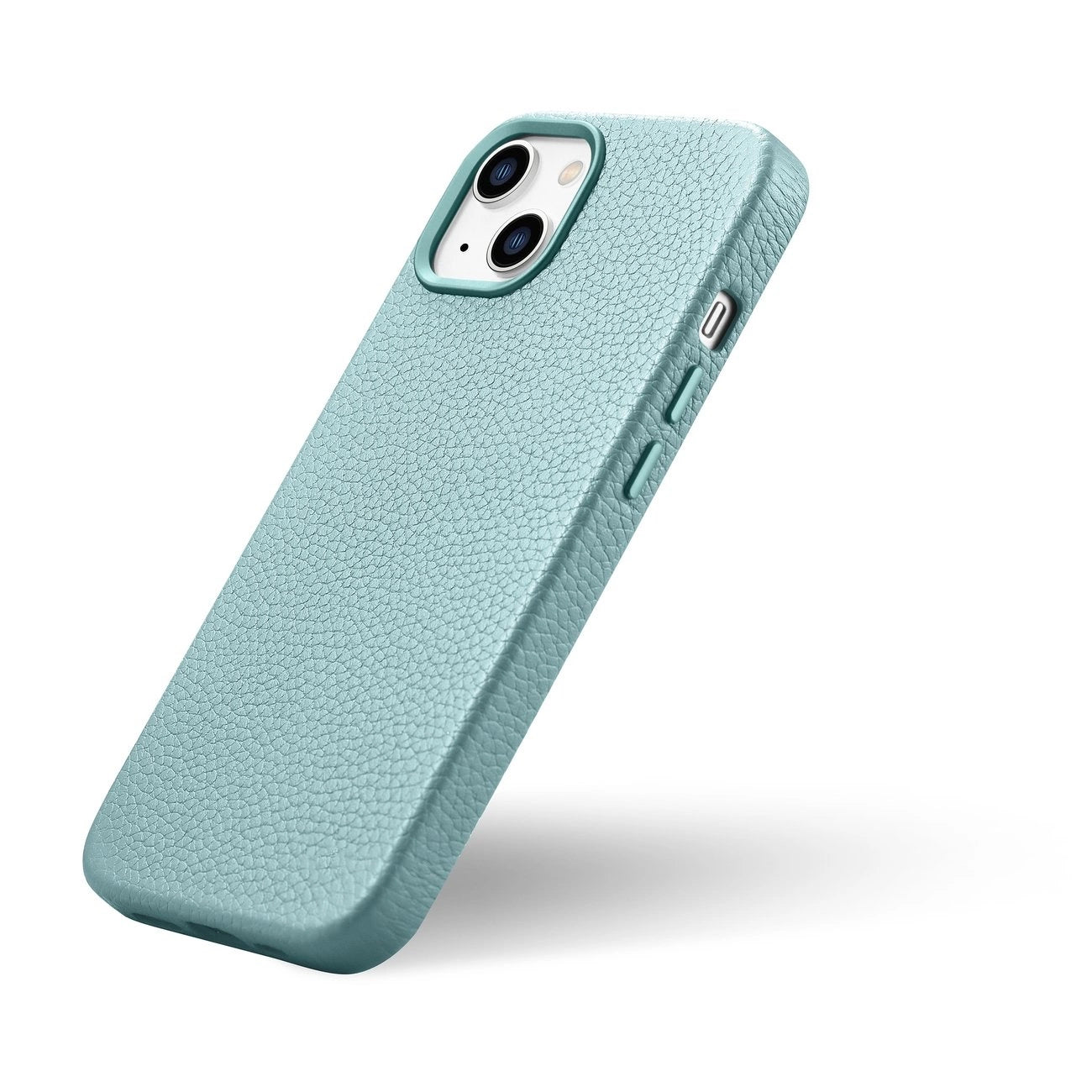 iCarer Litchi Premium Leather Case iPhone 14 Plus Magnetic Leather Case with MagSafe Green (WMI14220711-GN)_8