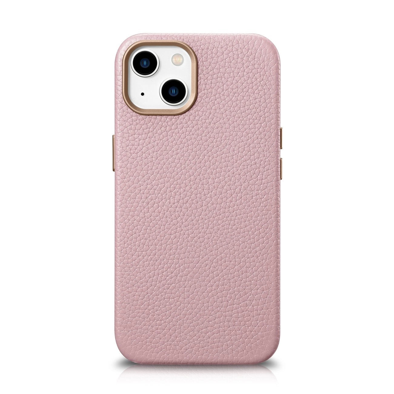 iCarer Litchi Premium Leather Case iPhone 14 Plus Magnetic Leather Case with MagSafe Pink (WMI14220711-PK)_0