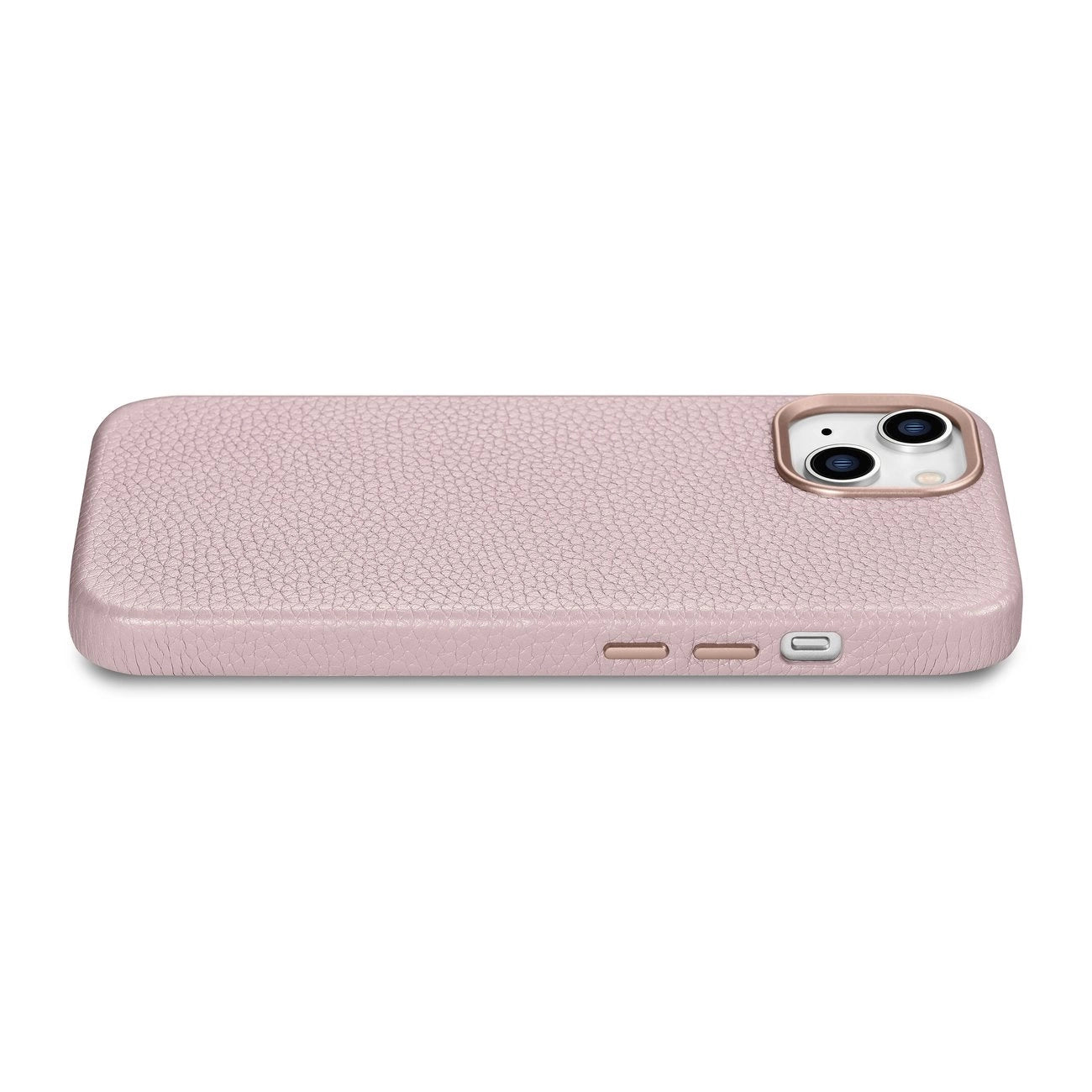 iCarer Litchi Premium Leather Case iPhone 14 Plus Magnetic Leather Case with MagSafe Pink (WMI14220711-PK)_10