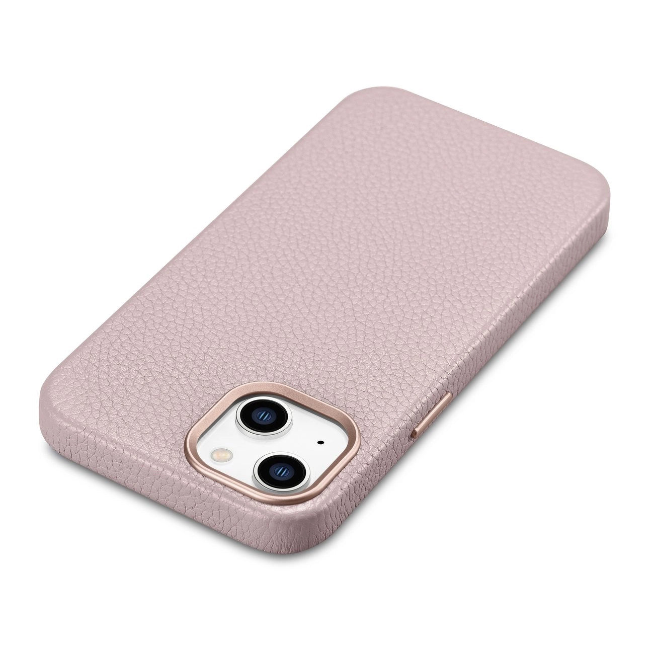iCarer Litchi Premium Leather Case iPhone 14 Plus Magnetic Leather Case with MagSafe Pink (WMI14220711-PK)_11