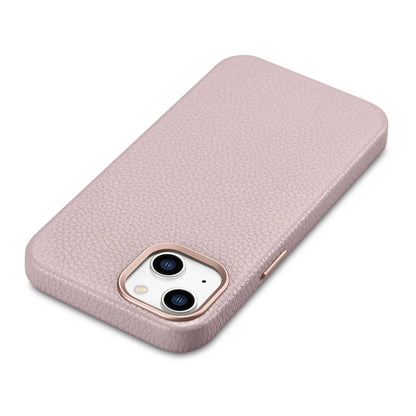 iCarer Litchi Premium Leather Case iPhone 14 Plus Magnetic Leather Case with MagSafe Pink (WMI14220711-PK)_11