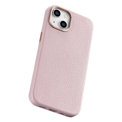 iCarer Litchi Premium Leather Case iPhone 14 Plus Magnetic Leather Case with MagSafe Pink (WMI14220711-PK)_12