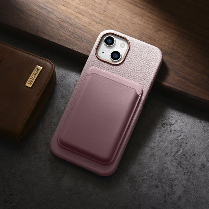 iCarer Litchi Premium Leather Case iPhone 14 Plus Magnetic Leather Case with MagSafe Pink (WMI14220711-PK)_17