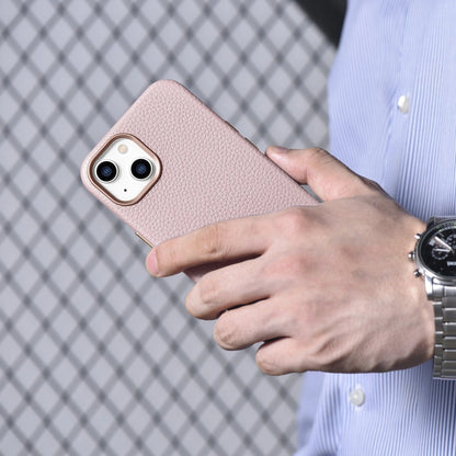 iCarer Litchi Premium Leather Case iPhone 14 Plus Magnetic Leather Case with MagSafe Pink (WMI14220711-PK)_19