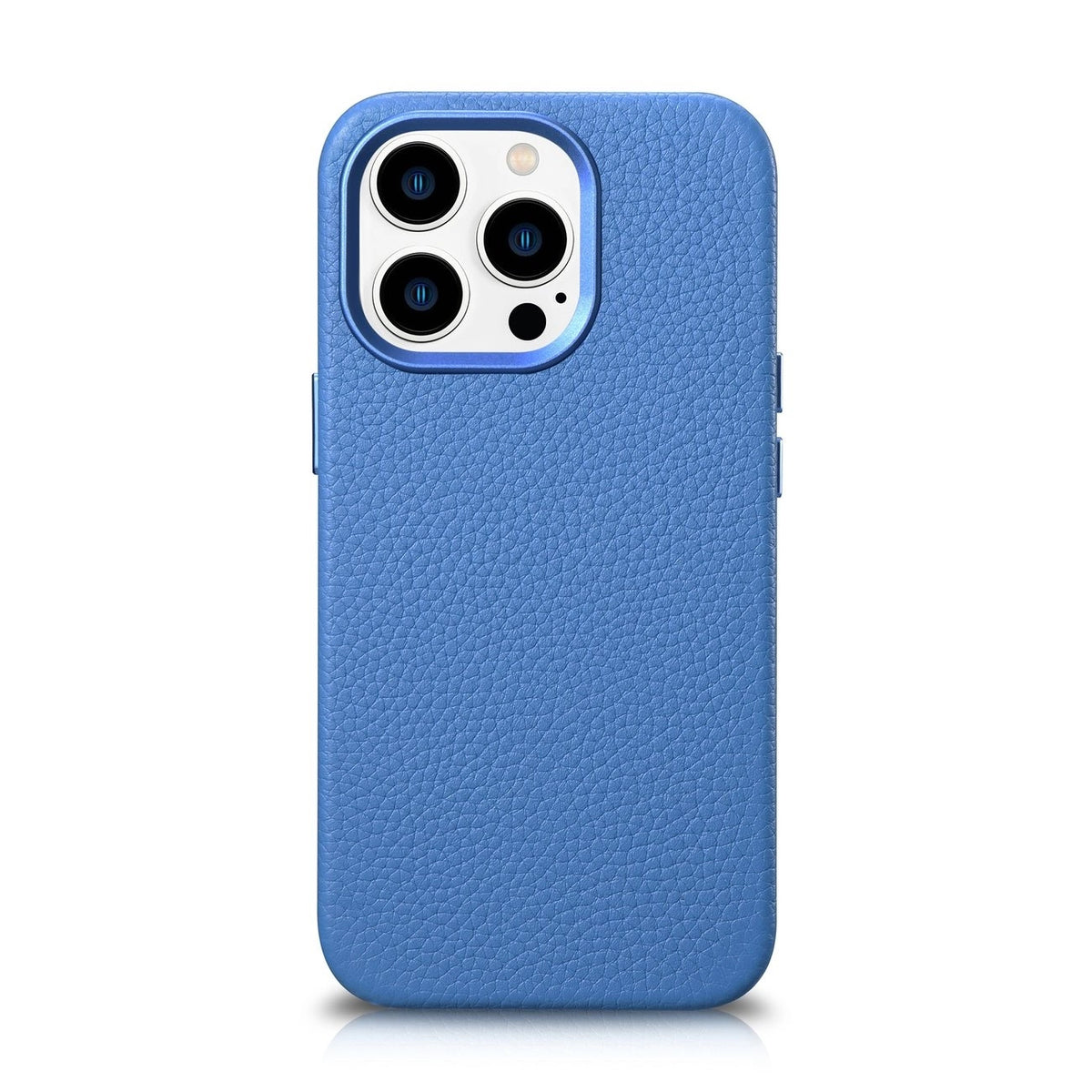 iCarer Litchi Premium Leather Case iPhone 14 Pro Max Magnetic Leather Case with MagSafe Light Blue (WMI14220712-LB)_0