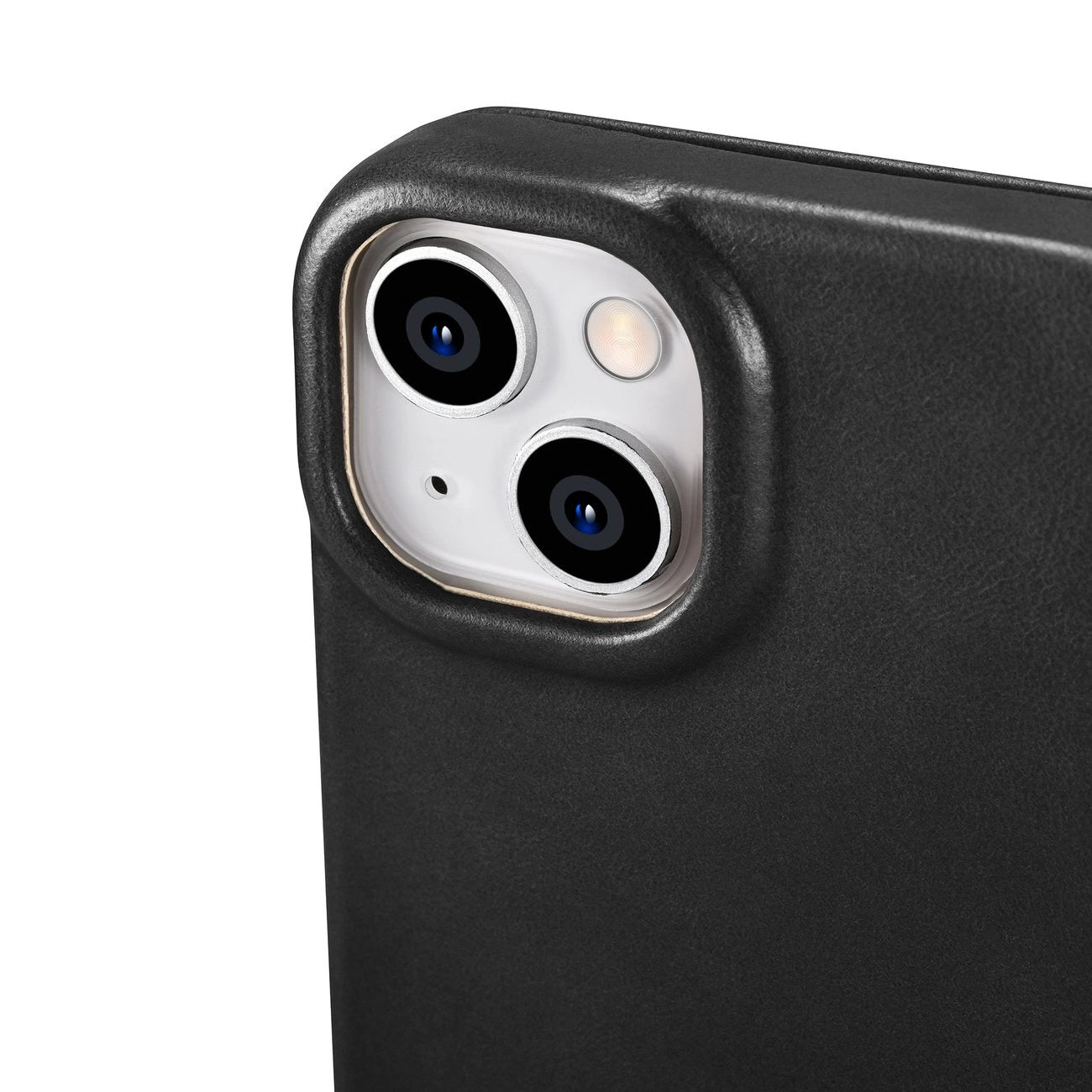 iCarer CE Oil Wax Premium Leather Folio Case Leather Case iPhone 14 Plus Magnetic Flip MagSafe Black (AKI14220707-BK)_12