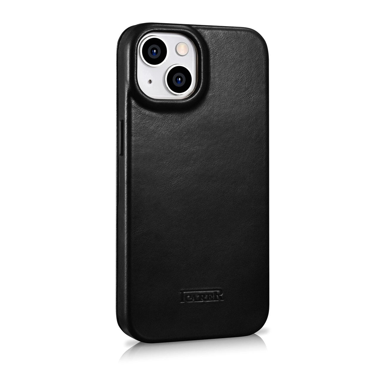 iCarer CE Oil Wax Premium Leather Folio Case Leather Case iPhone 14 Plus Magnetic Flip MagSafe Black (AKI14220707-BK)_3