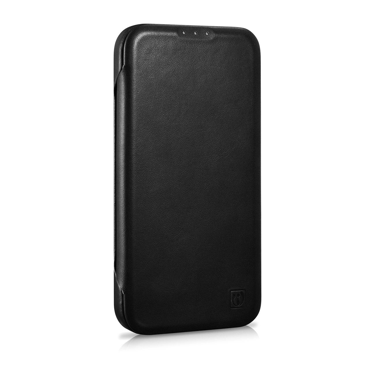 iCarer CE Oil Wax Premium Leather Folio Case Leather Case iPhone 14 Plus Magnetic Flip MagSafe Black (AKI14220707-BK)_4