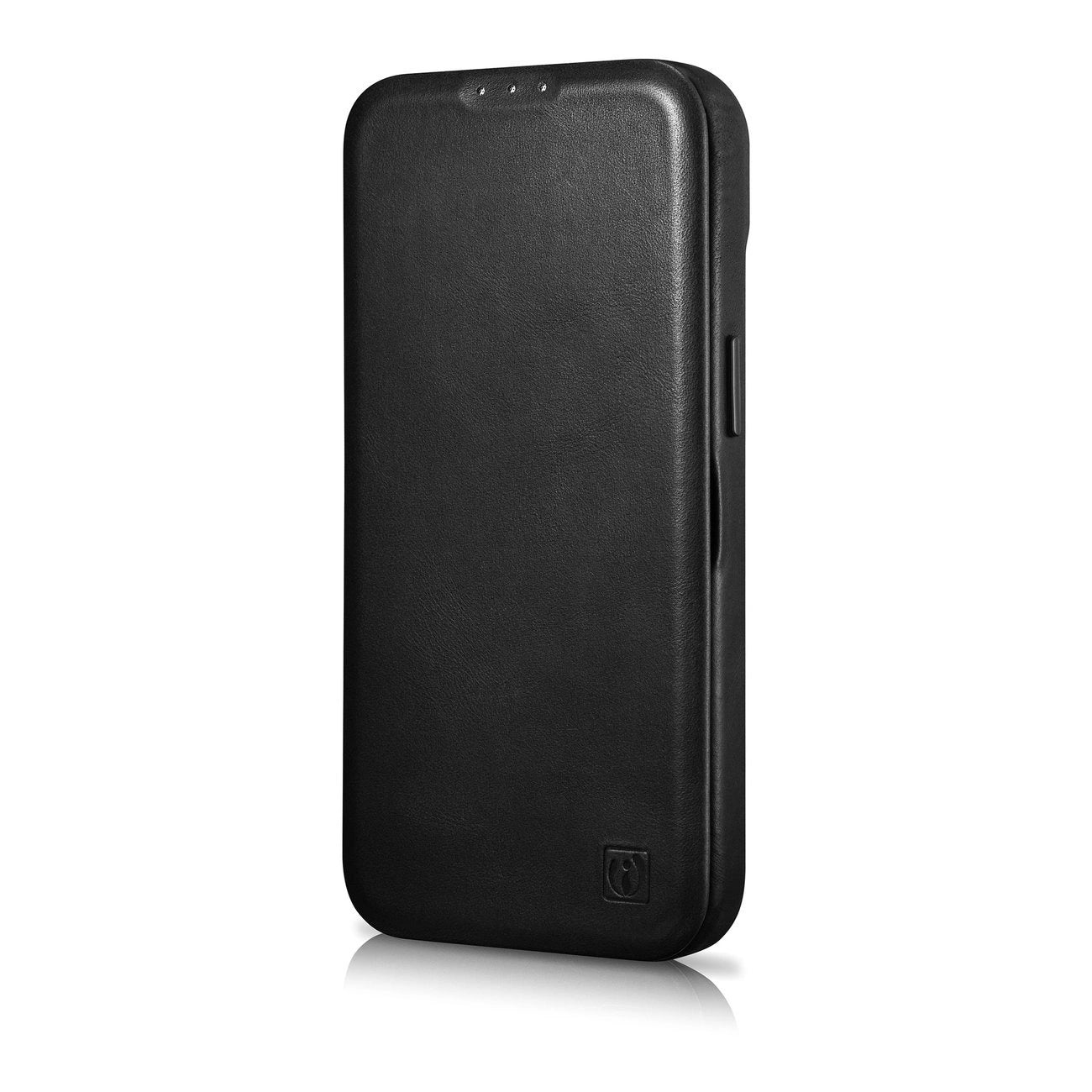 iCarer CE Oil Wax Premium Leather Folio Case Leather Case iPhone 14 Plus Magnetic Flip MagSafe Black (AKI14220707-BK)_5