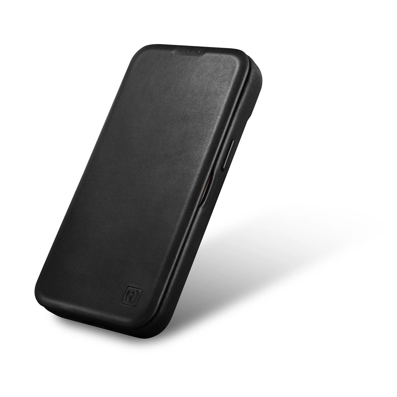 iCarer CE Oil Wax Premium Leather Folio Case Leather Case iPhone 14 Plus Magnetic Flip MagSafe Black (AKI14220707-BK)_6