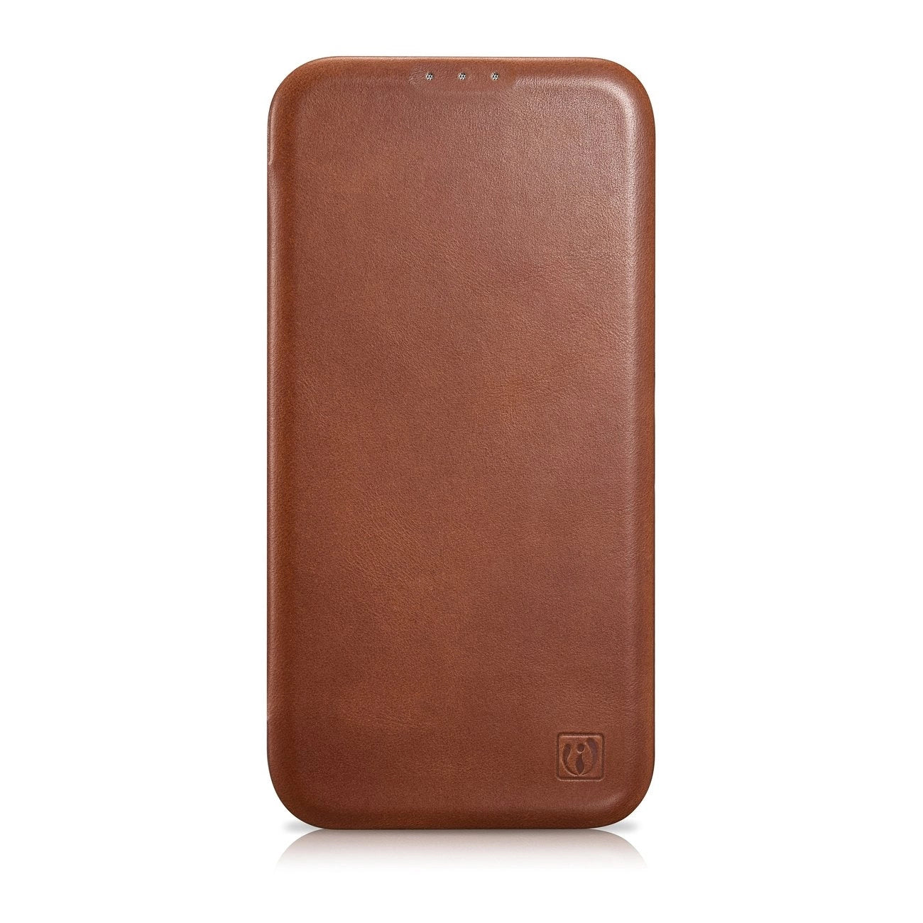 iCarer CE Oil Wax Premium Leather Folio Case iPhone 14 Plus magnetic flip case MagSafe brown (AKI14220707-BN)_1