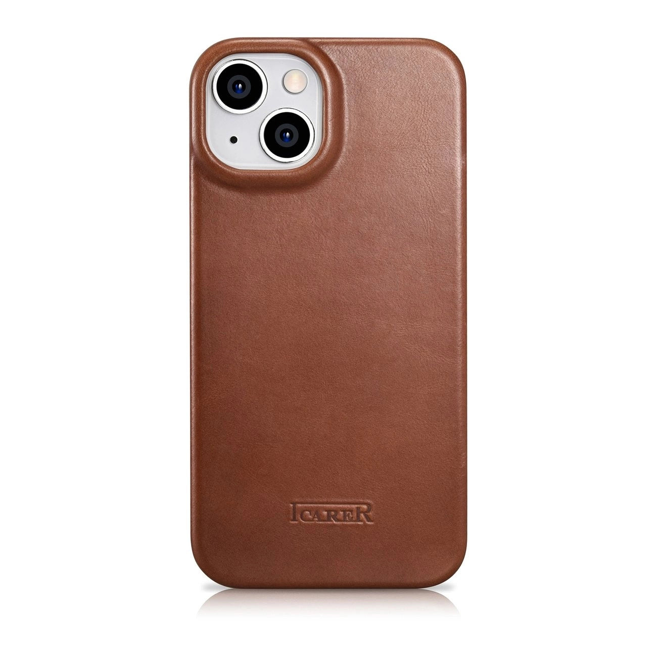 iCarer CE Oil Wax Premium Leather Folio Case iPhone 14 Plus magnetic flip case MagSafe brown (AKI14220707-BN)_2