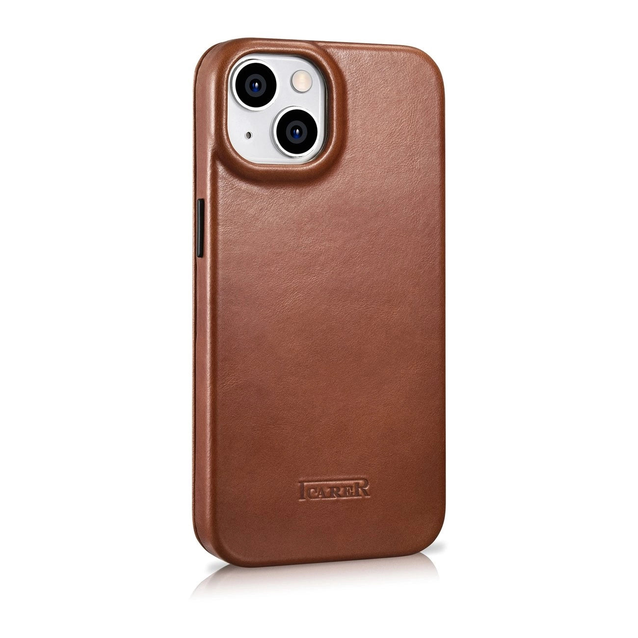 iCarer CE Oil Wax Premium Leather Folio Case iPhone 14 Plus magnetic flip case MagSafe brown (AKI14220707-BN)_3