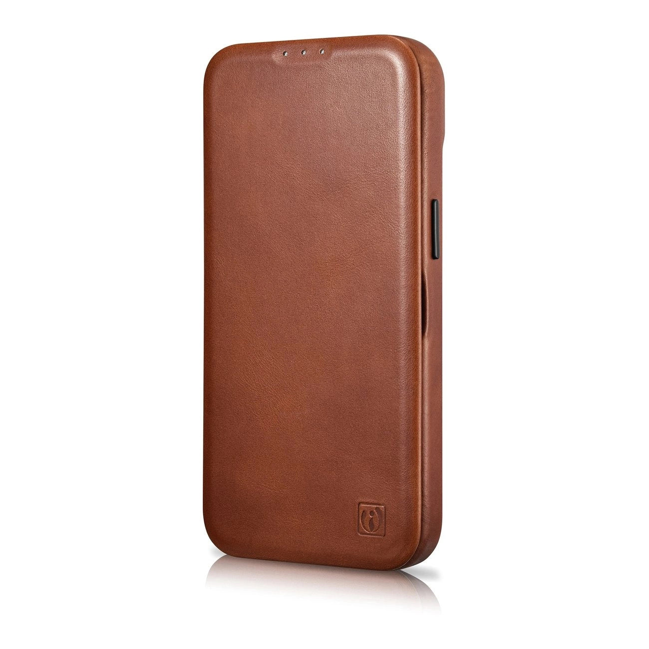 iCarer CE Oil Wax Premium Leather Folio Case iPhone 14 Plus magnetic flip case MagSafe brown (AKI14220707-BN)_5