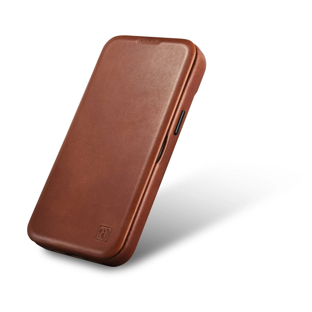 iCarer CE Oil Wax Premium Leather Folio Case iPhone 14 Plus magnetic flip case MagSafe brown (AKI14220707-BN)_6