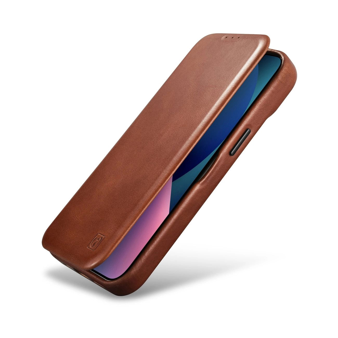 iCarer CE Oil Wax Premium Leather Folio Case iPhone 14 Plus magnetic flip case MagSafe brown (AKI14220707-BN)_8