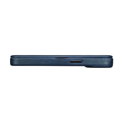 iCarer CE Oil Wax Premium Leather Folio Case iPhone 14 Plus magnetic flip case MagSafe blue (AKI14220707-BU)_11
