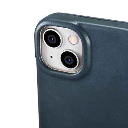 iCarer CE Oil Wax Premium Leather Folio Case iPhone 14 Plus magnetic flip case MagSafe blue (AKI14220707-BU)_12