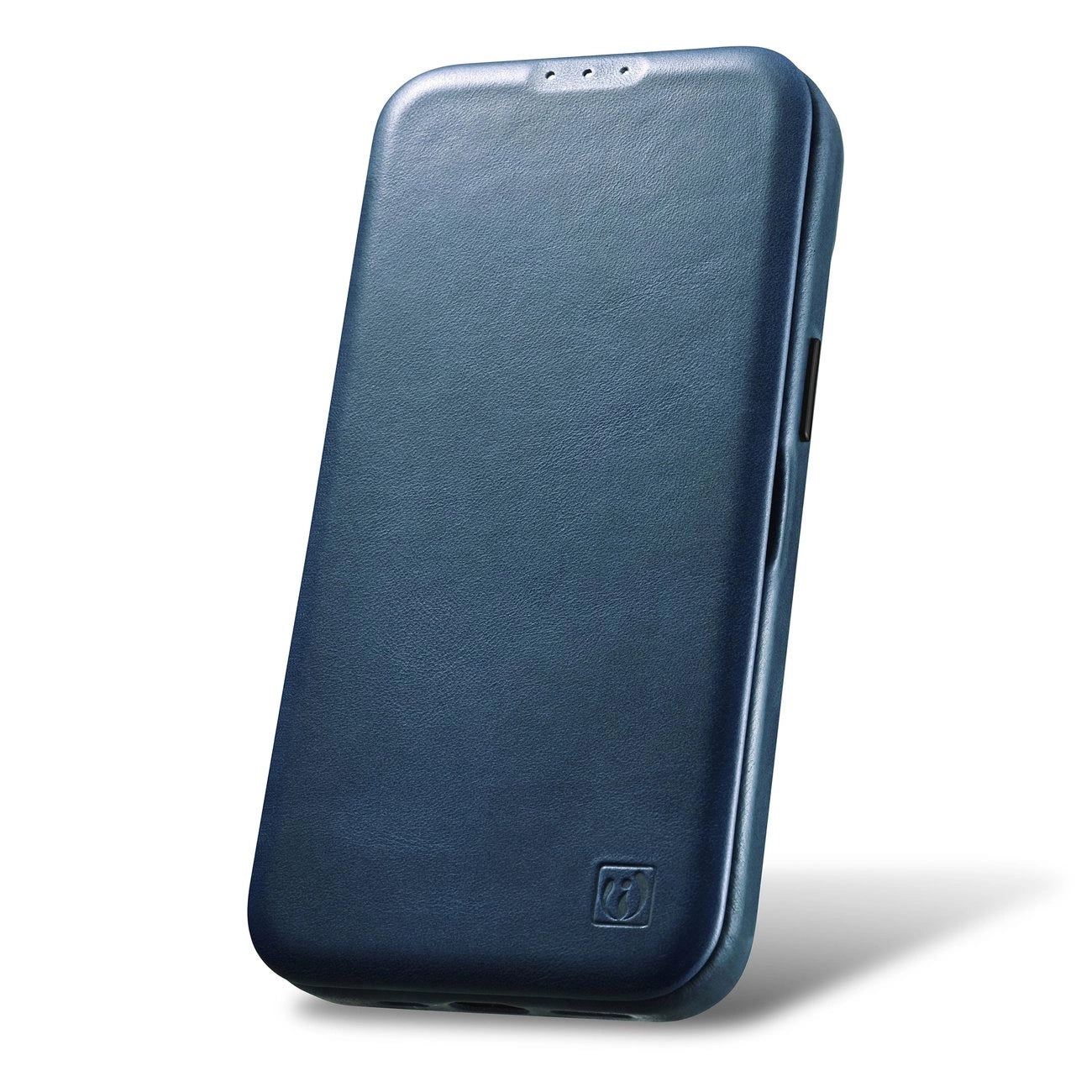 iCarer CE Oil Wax Premium Leather Folio Case iPhone 14 Plus magnetic flip case MagSafe blue (AKI14220707-BU)_18