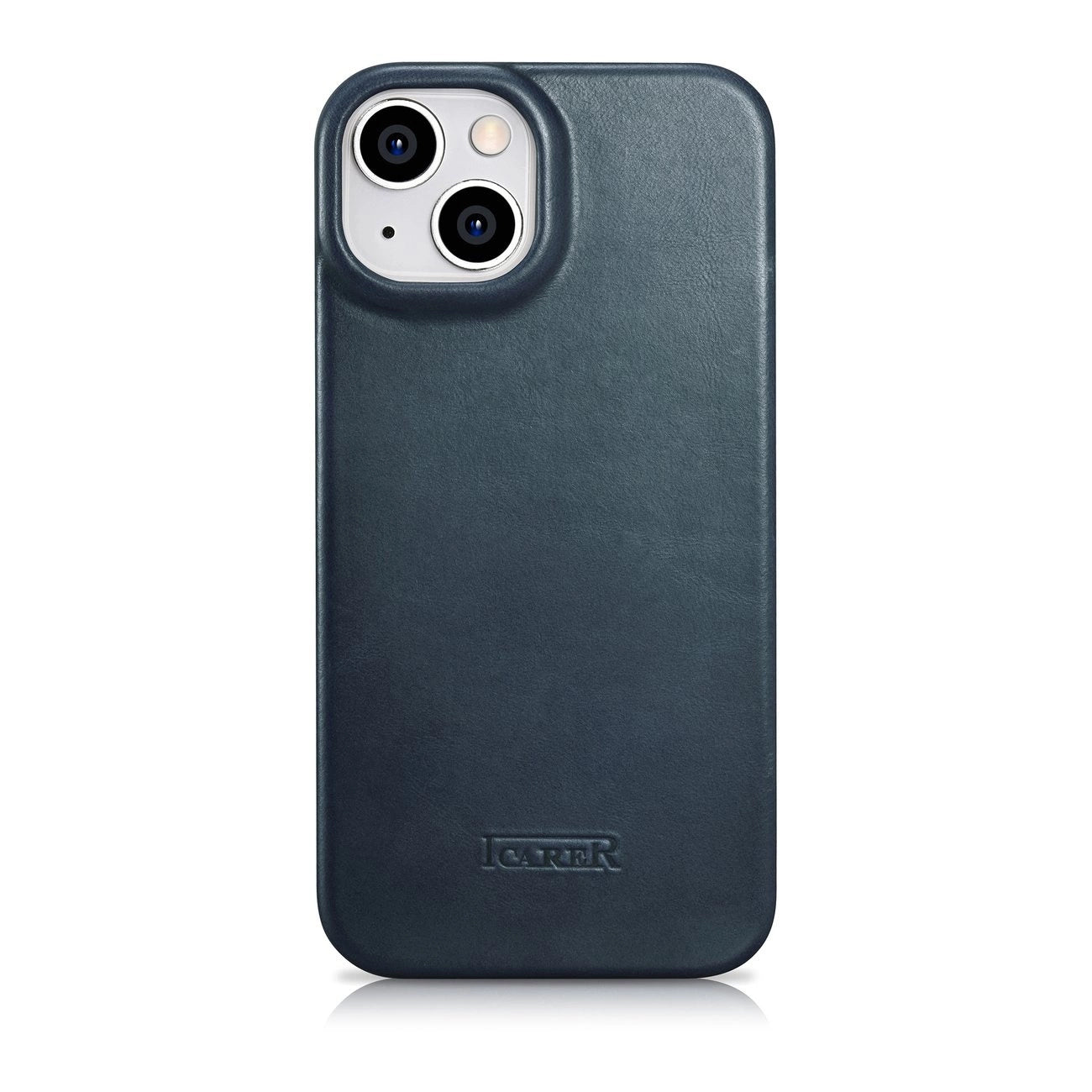iCarer CE Oil Wax Premium Leather Folio Case iPhone 14 Plus magnetic flip case MagSafe blue (AKI14220707-BU)_2