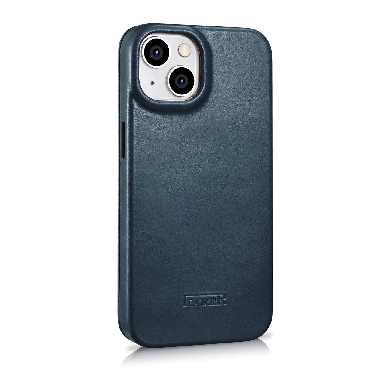 iCarer CE Oil Wax Premium Leather Folio Case iPhone 14 Plus magnetic flip case MagSafe blue (AKI14220707-BU)_3