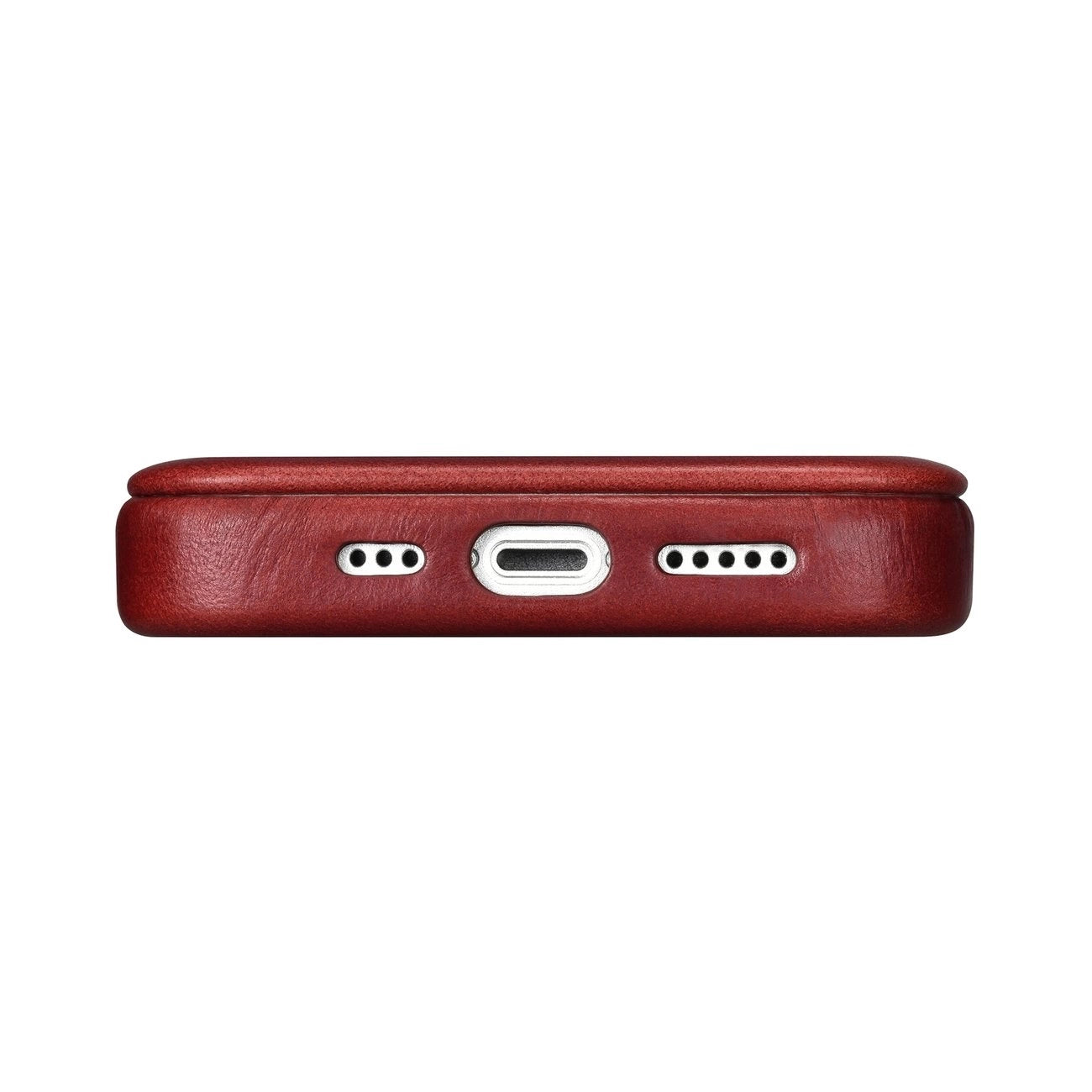 iCarer CE Oil Wax Premium Leather Folio Case iPhone 14 Plus Magnetic Flip Leather Folio Case MagSafe Red (AKI14220707-RD)_11