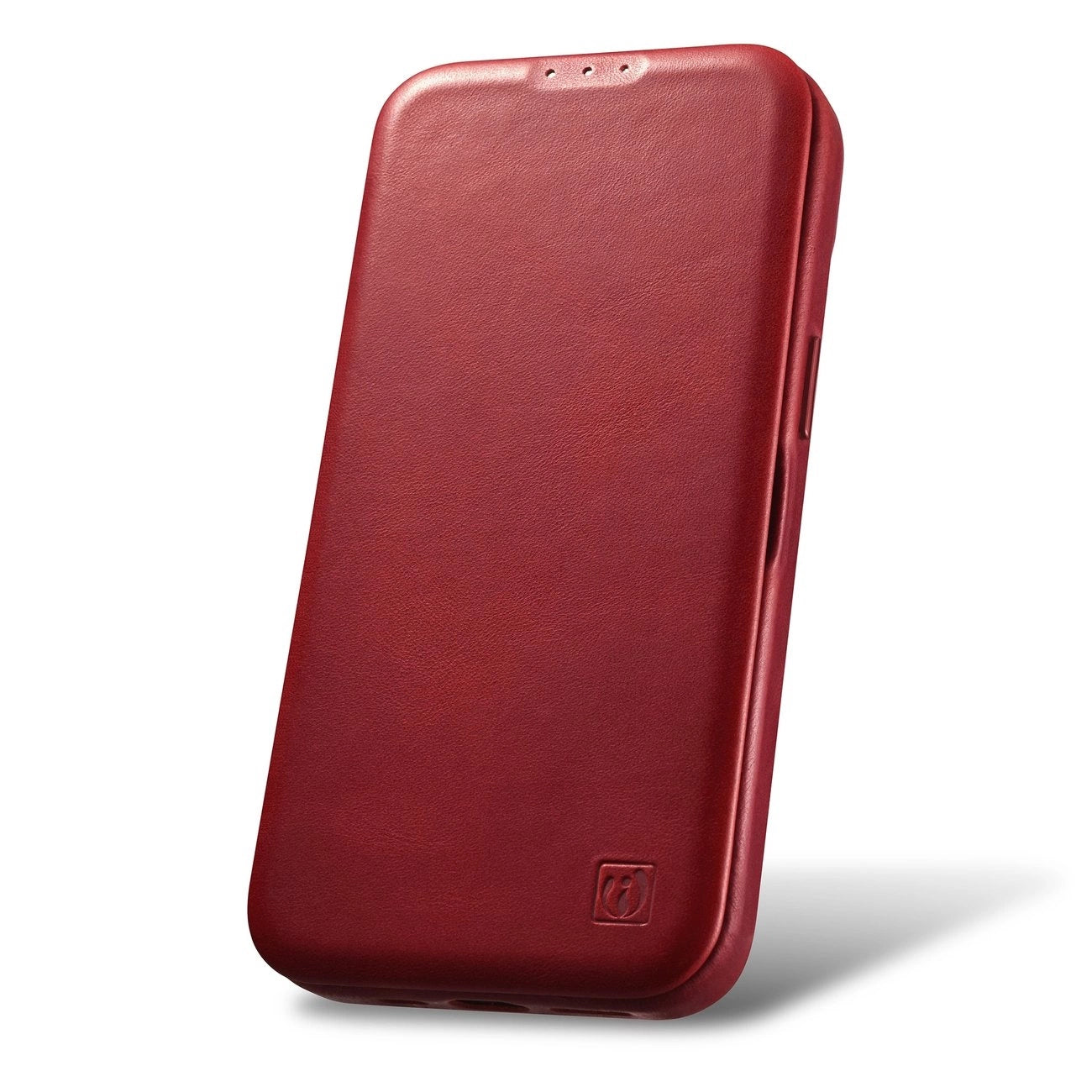 iCarer CE Oil Wax Premium Leather Folio Case iPhone 14 Plus Magnetic Flip Leather Folio Case MagSafe Red (AKI14220707-RD)_18