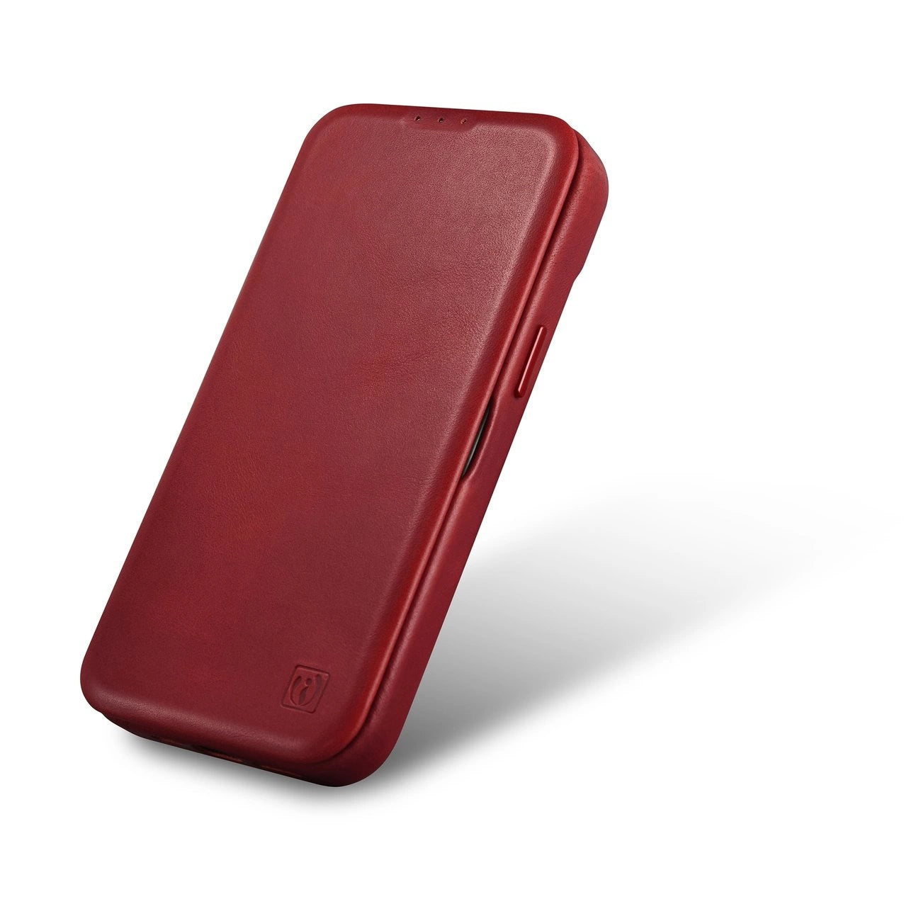 iCarer CE Oil Wax Premium Leather Folio Case iPhone 14 Plus Magnetic Flip Leather Folio Case MagSafe Red (AKI14220707-RD)_4
