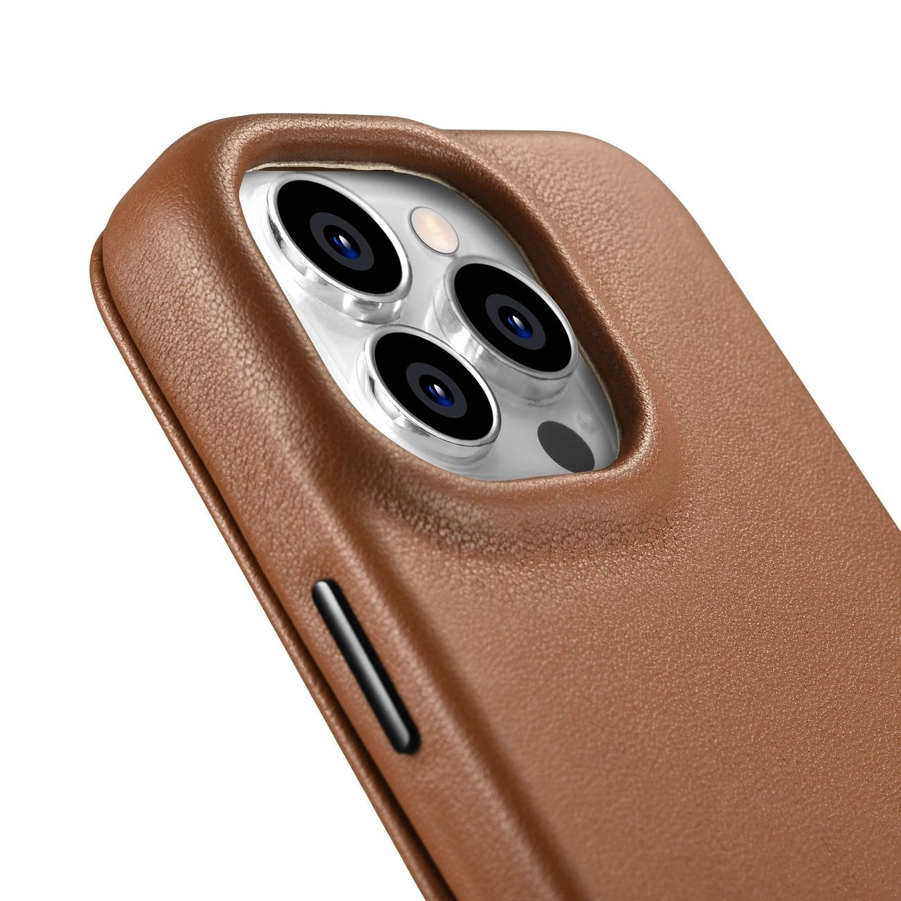 iCarer CE Premium Leather Folio Case iPhone 14 Pro Magnetic Flip Leather Folio Case MagSafe brown (WMI14220714-BN)_14