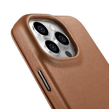 iCarer CE Premium Leather Folio Case iPhone 14 Pro Magnetic Flip Leather Folio Case MagSafe brown (WMI14220714-BN)_14