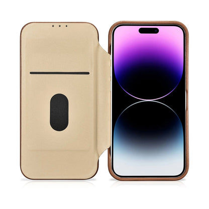 iCarer CE Premium Leather Folio Case iPhone 14 Pro Magnetic Flip Leather Folio Case MagSafe brown (WMI14220714-BN)_17