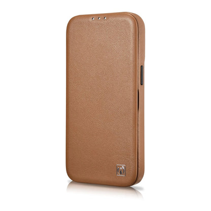 iCarer CE Premium Leather Folio Case iPhone 14 Pro Magnetic Flip Leather Folio Case MagSafe brown (WMI14220714-BN)_5