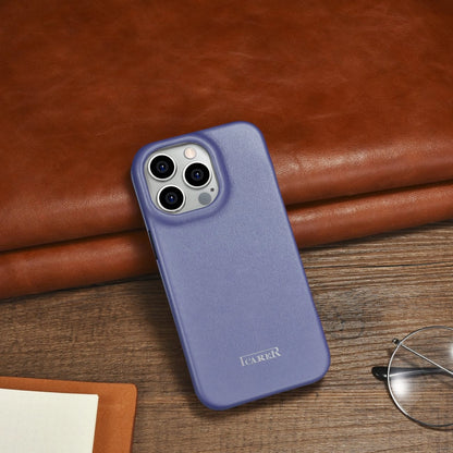 iCarer CE Premium Leather Folio Case iPhone 14 Pro Magnetic Flip Leather Folio Case MagSafe Light Purple (WMI14220714-LP)_22