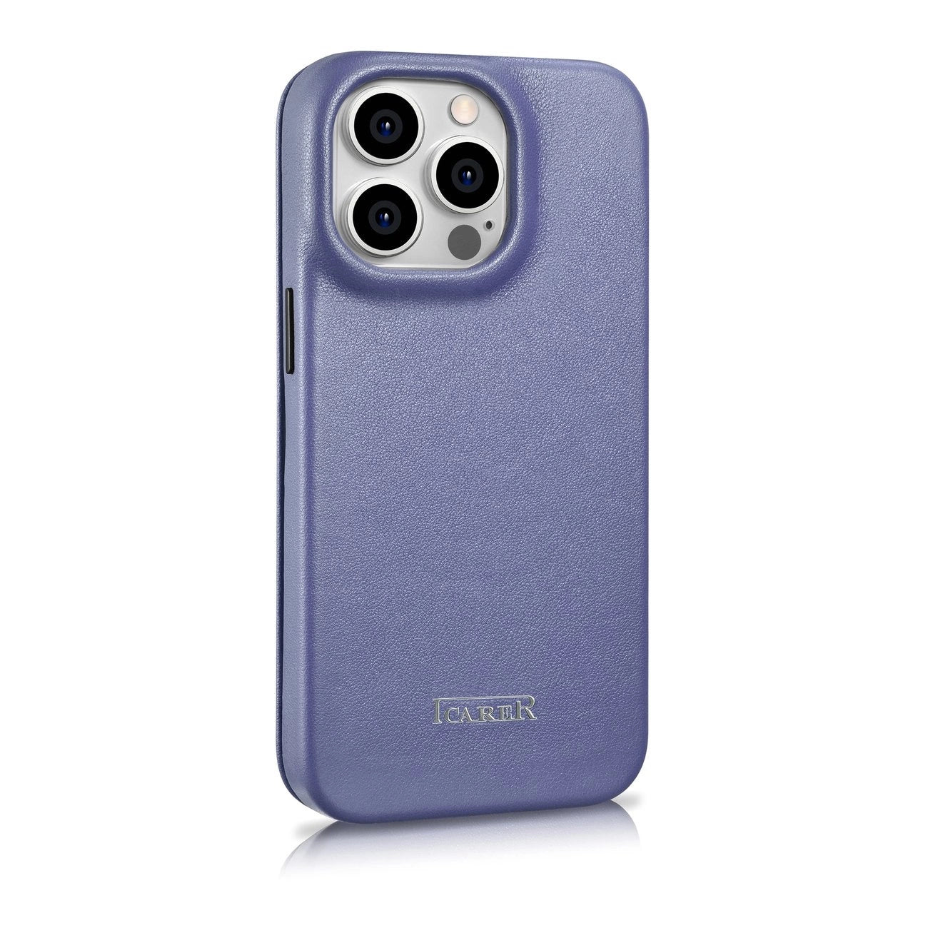 iCarer CE Premium Leather Folio Case iPhone 14 Pro Magnetic Flip Leather Folio Case MagSafe Light Purple (WMI14220714-LP)_3