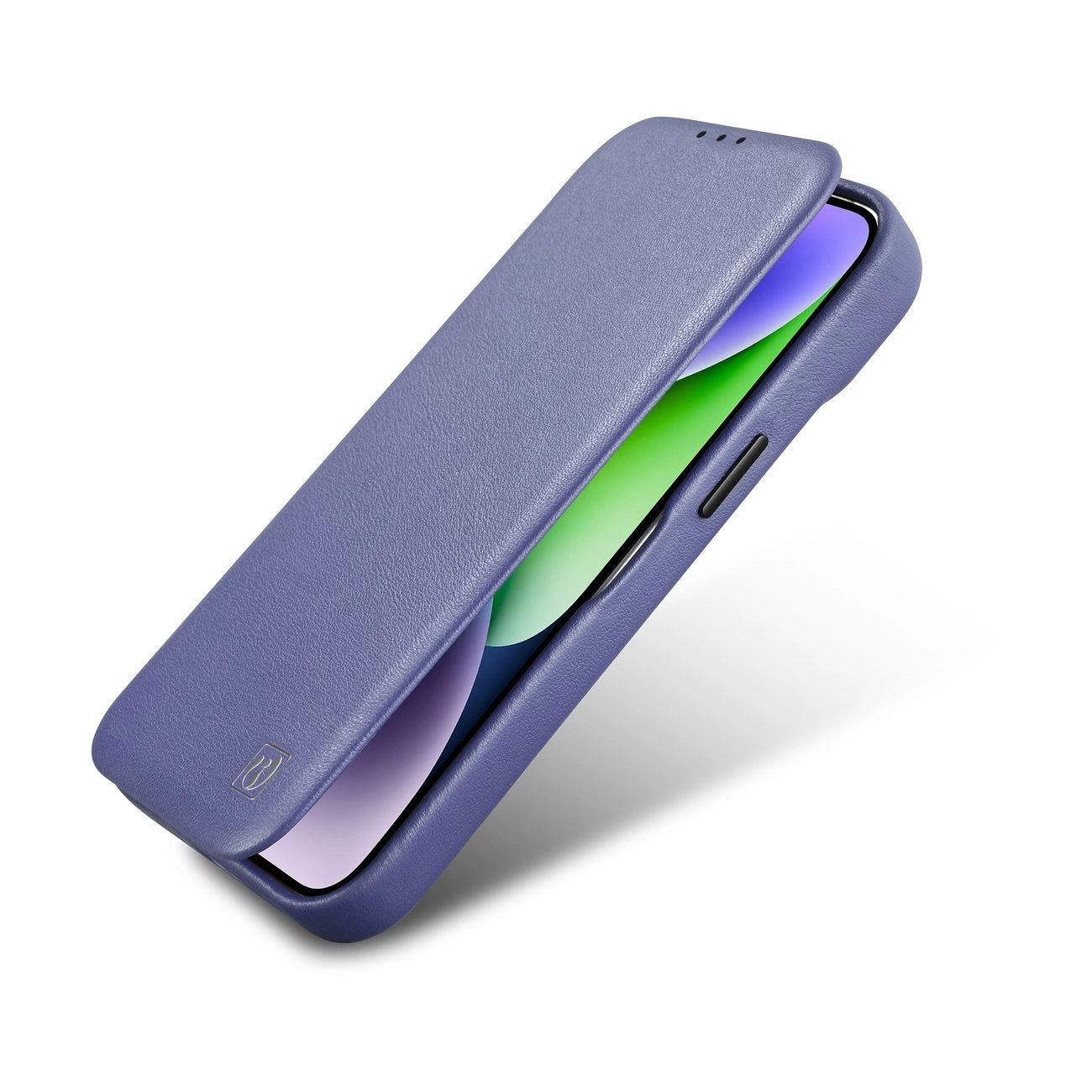 iCarer CE Premium Leather Folio Case iPhone 14 Pro Magnetic Flip Leather Folio Case MagSafe Light Purple (WMI14220714-LP)_8