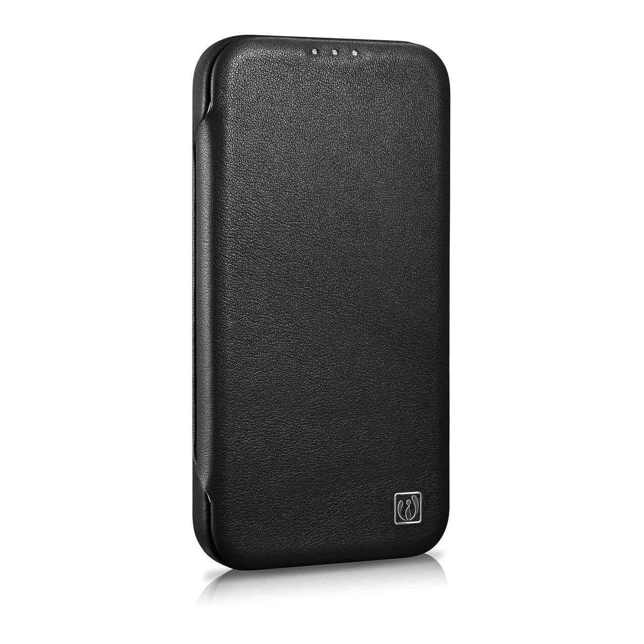iCarer CE Premium Leather Folio Case iPhone 14 Plus Magnetic Flip Leather Folio Case MagSafe black (WMI14220715-BK)_3