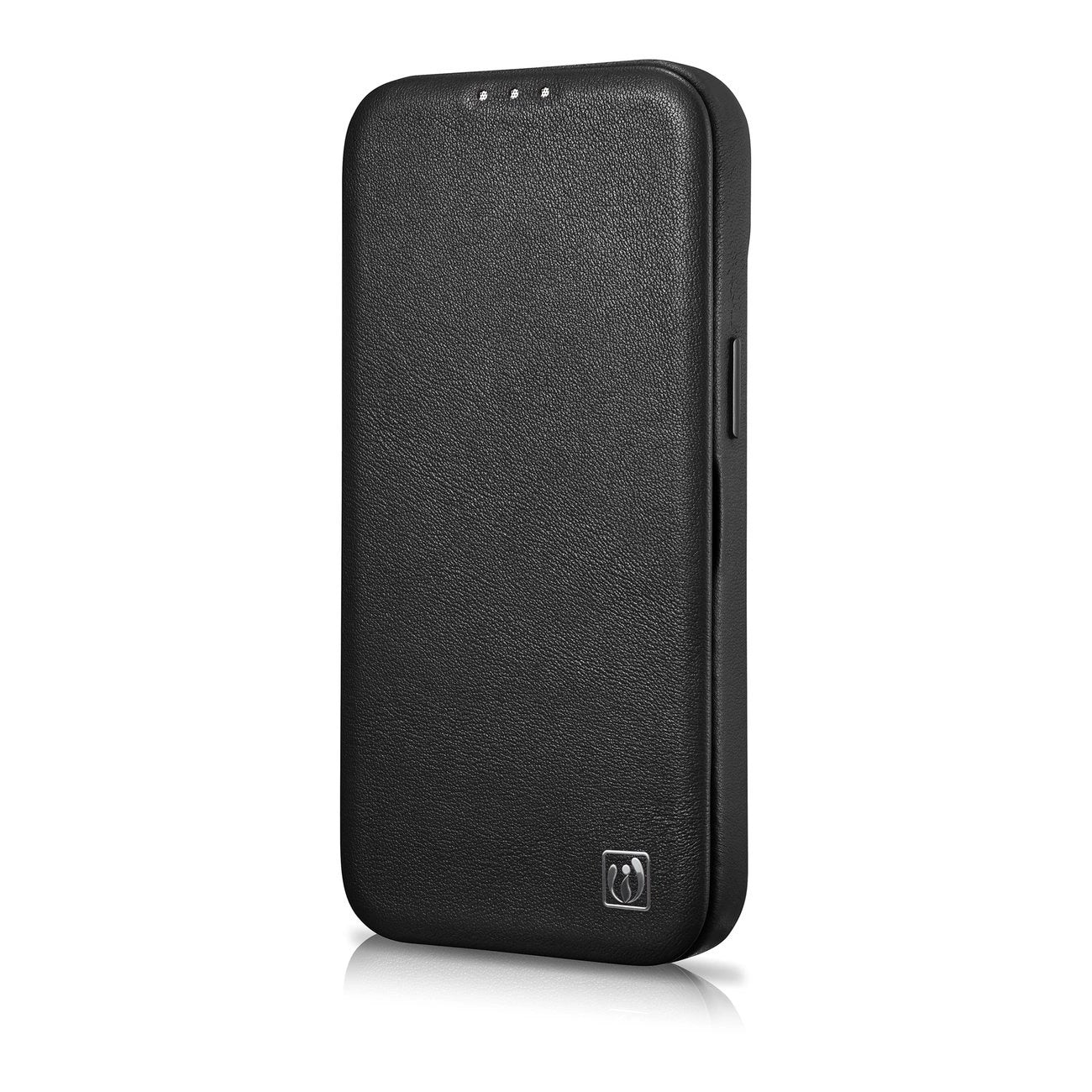 iCarer CE Premium Leather Folio Case iPhone 14 Plus Magnetic Flip Leather Folio Case MagSafe black (WMI14220715-BK)_5