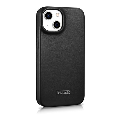 iCarer CE Premium Leather Folio Case iPhone 14 Plus Magnetic Flip Leather Folio Case MagSafe black (WMI14220715-BK)_7