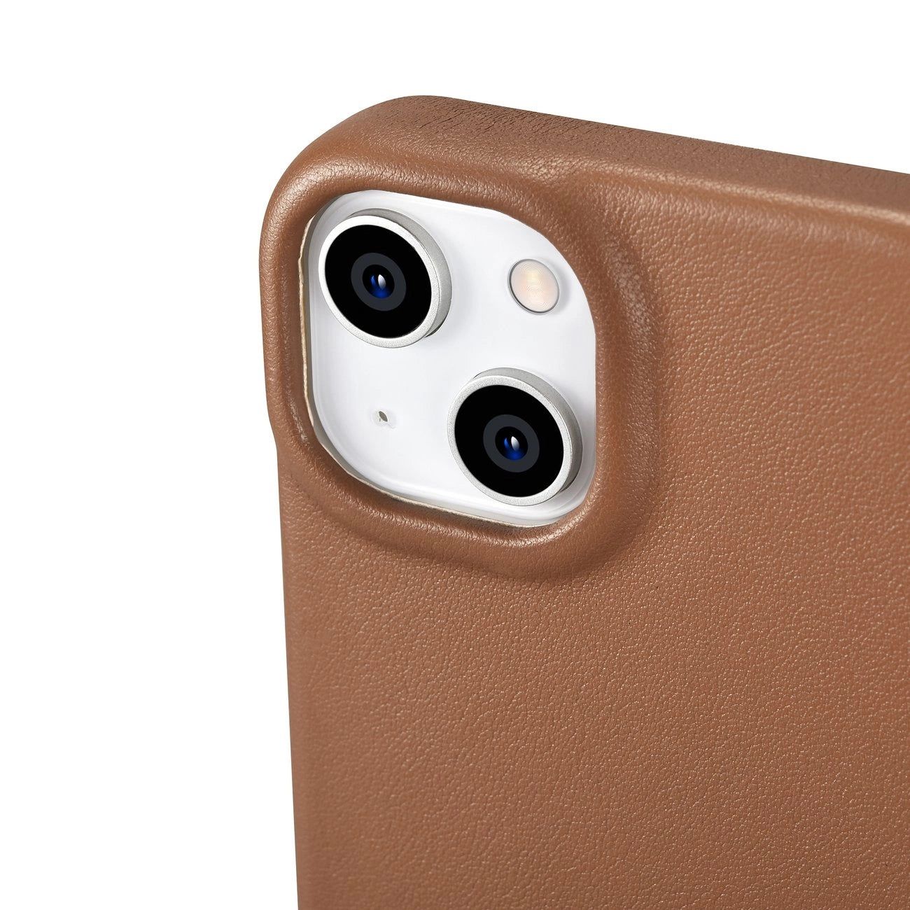 iCarer CE Premium Leather Folio Case iPhone 14 Plus Magnetic Flip Leather Folio Case MagSafe Brown (WMI14220715-BN)_12