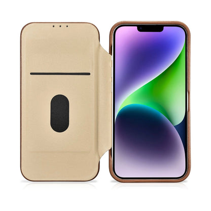 iCarer CE Premium Leather Folio Case iPhone 14 Plus Magnetic Flip Leather Folio Case MagSafe Brown (WMI14220715-BN)_17