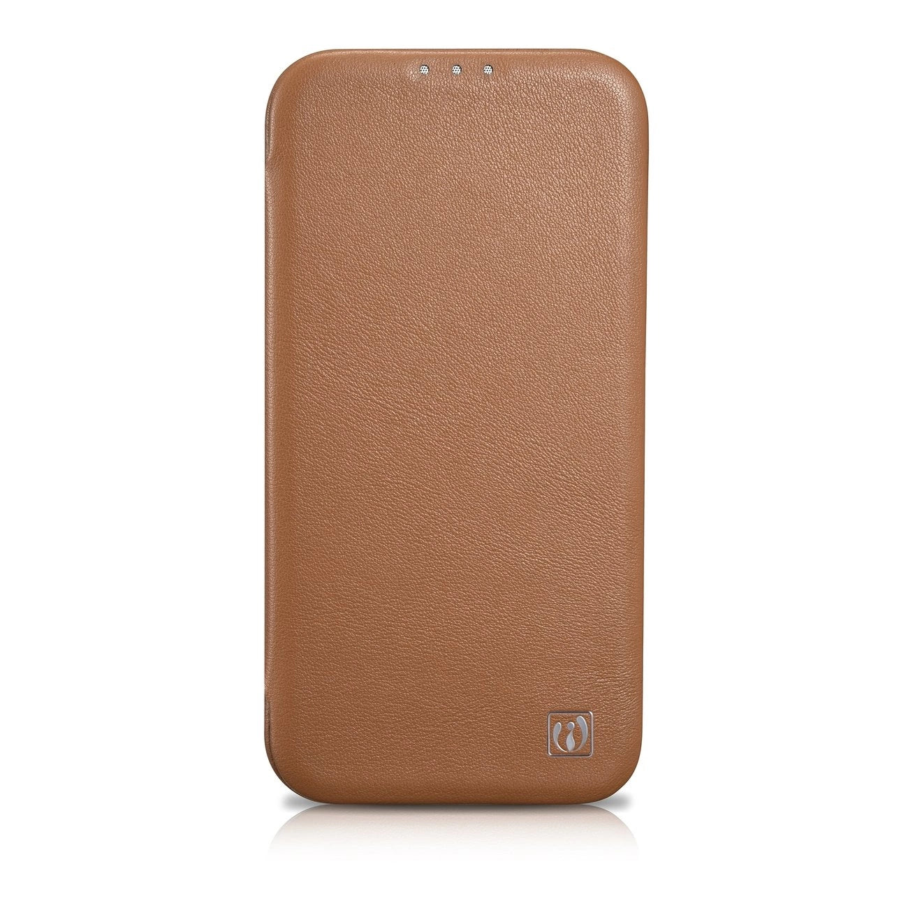 iCarer CE Premium Leather Folio Case iPhone 14 Plus Magnetic Flip Leather Folio Case MagSafe Brown (WMI14220715-BN)_1