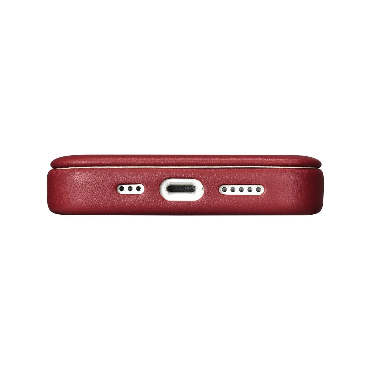 iCarer CE Premium Leather Folio Case iPhone 14 Plus Magnetic Flip Leather Folio Case MagSafe Red (WMI14220715-RD)_10
