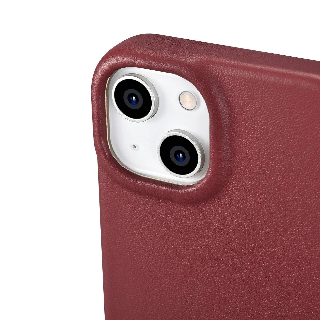 iCarer CE Premium Leather Folio Case iPhone 14 Plus Magnetic Flip Leather Folio Case MagSafe Red (WMI14220715-RD)_12
