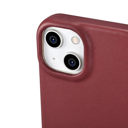 iCarer CE Premium Leather Folio Case iPhone 14 Plus Magnetic Flip Leather Folio Case MagSafe Red (WMI14220715-RD)_12