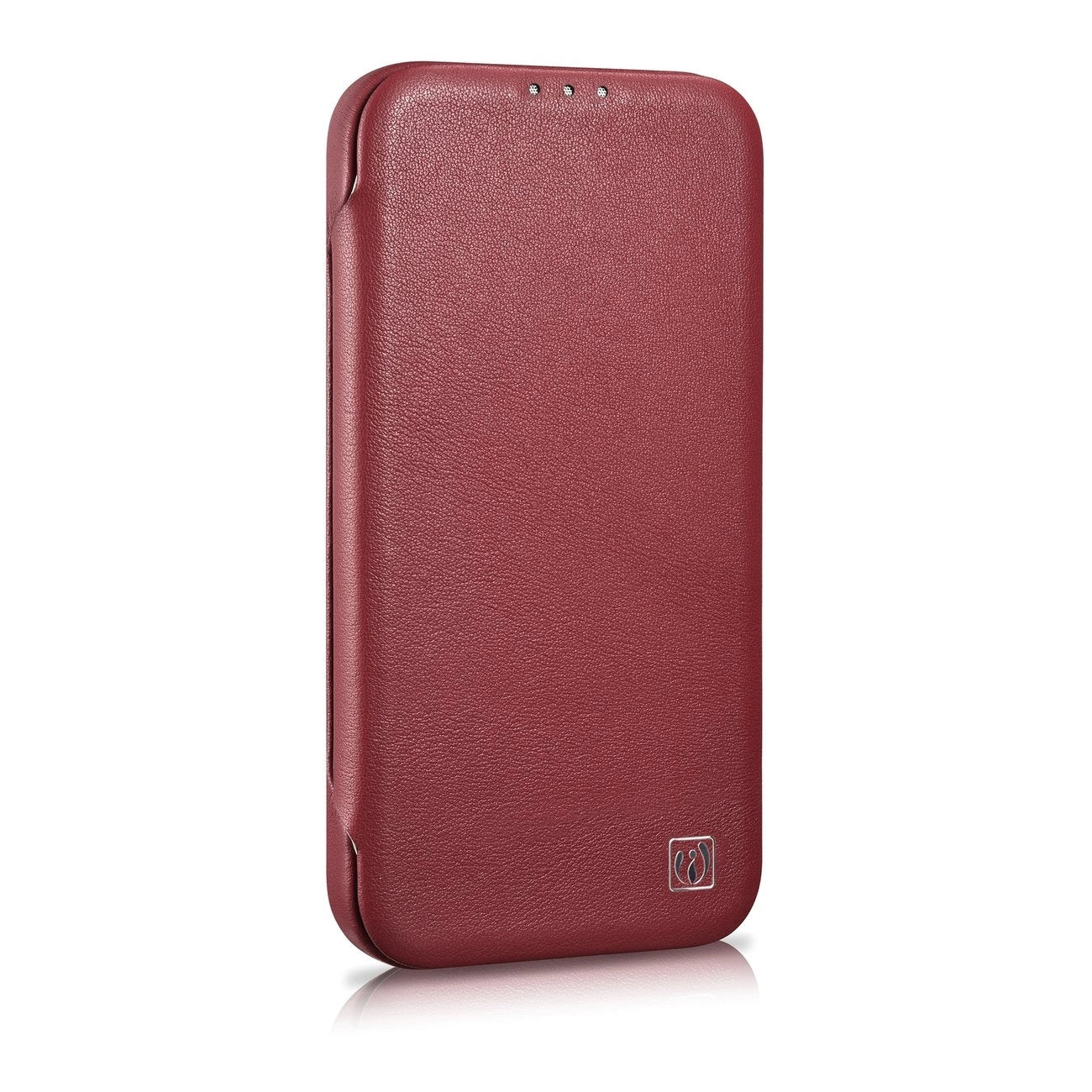 iCarer CE Premium Leather Folio Case iPhone 14 Plus Magnetic Flip Leather Folio Case MagSafe Red (WMI14220715-RD)_4